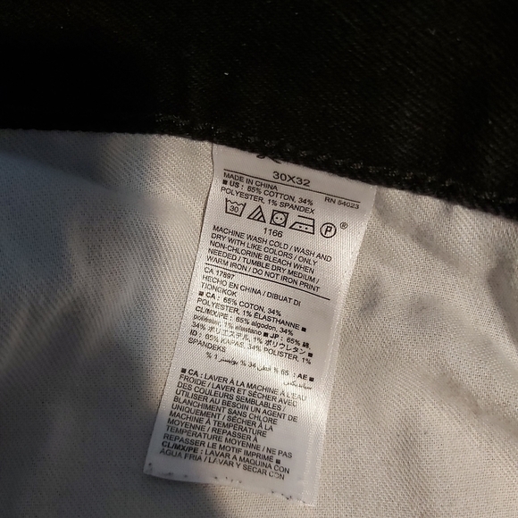 📣2/40$📣 OLD NAVY straight leg black men's jeans size 30 - Picture 9 of 9